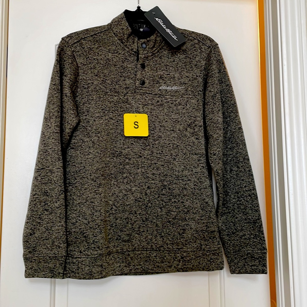 EDDIE BAUER est.1920 UNISEX NWT front snap closure pullover- easy wear size S - Picture 4 of 10